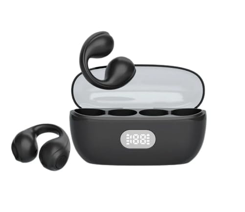 Open-Ear Bone Conduction Bluetooth 5.3 Sport Earbuds, 60H Playtime, IPX7 Waterproof